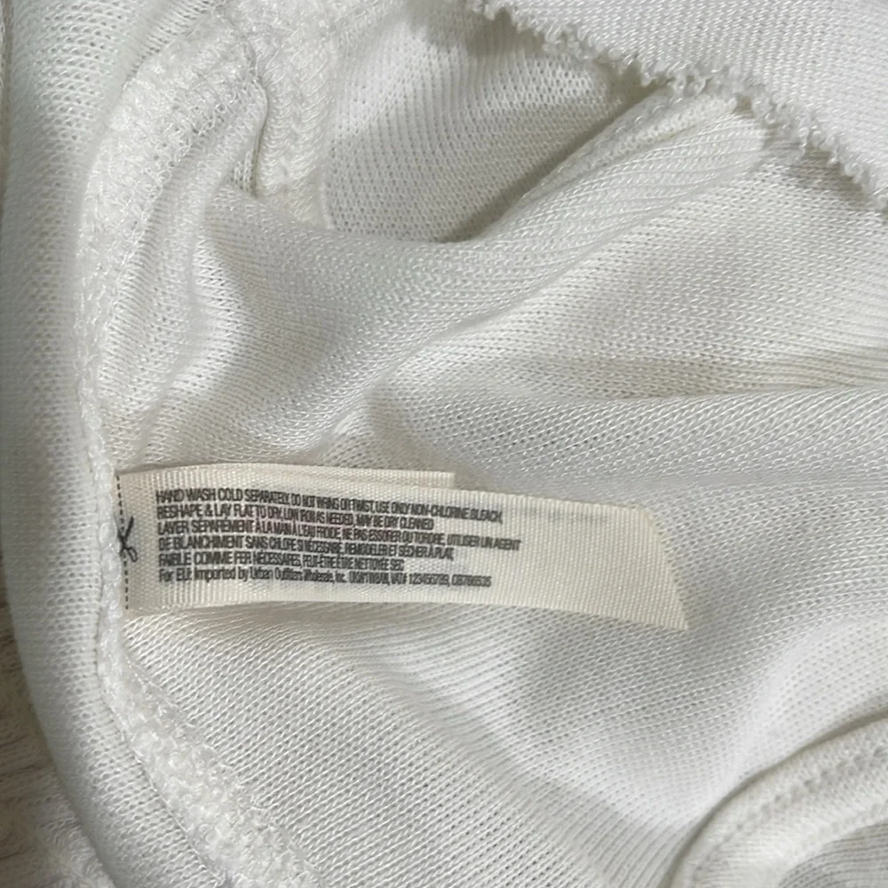 Free People Movement Tulum Hoodie Tank Top SZ S White
